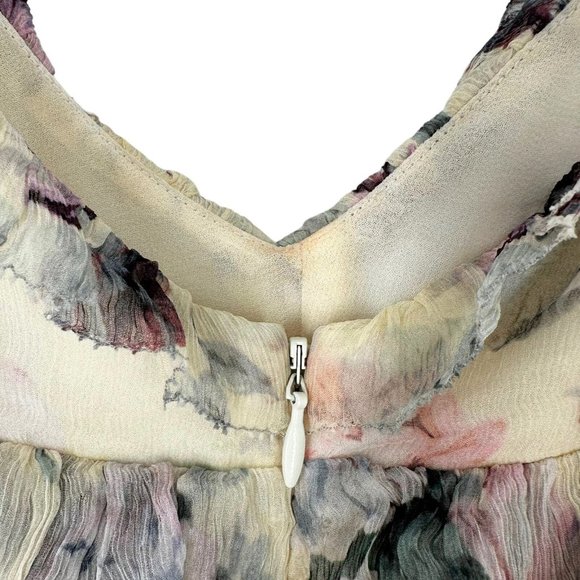 Zimmermann Floral Mini Dress - Pink and Cream - Picture 7 of 12